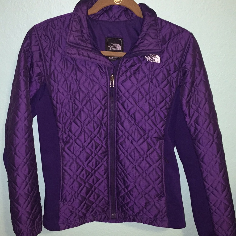 Northface purple lightweight puffer jacket